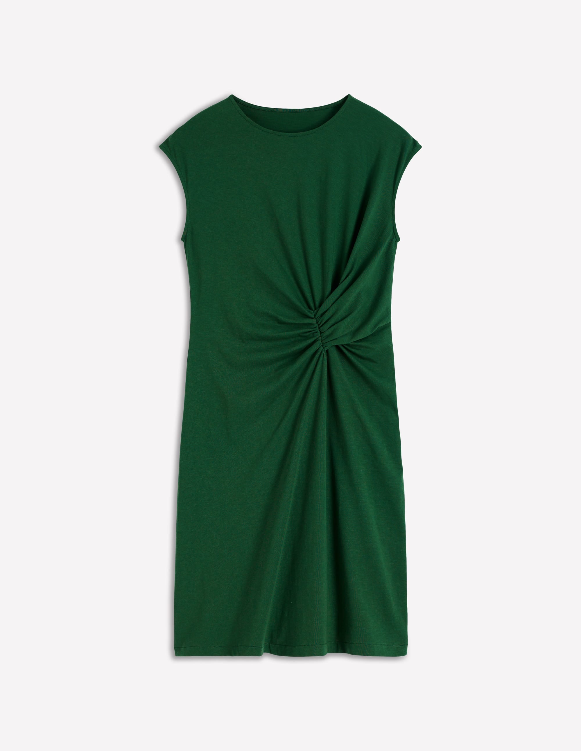 Delilah Twist Short Dress-Hunter Green