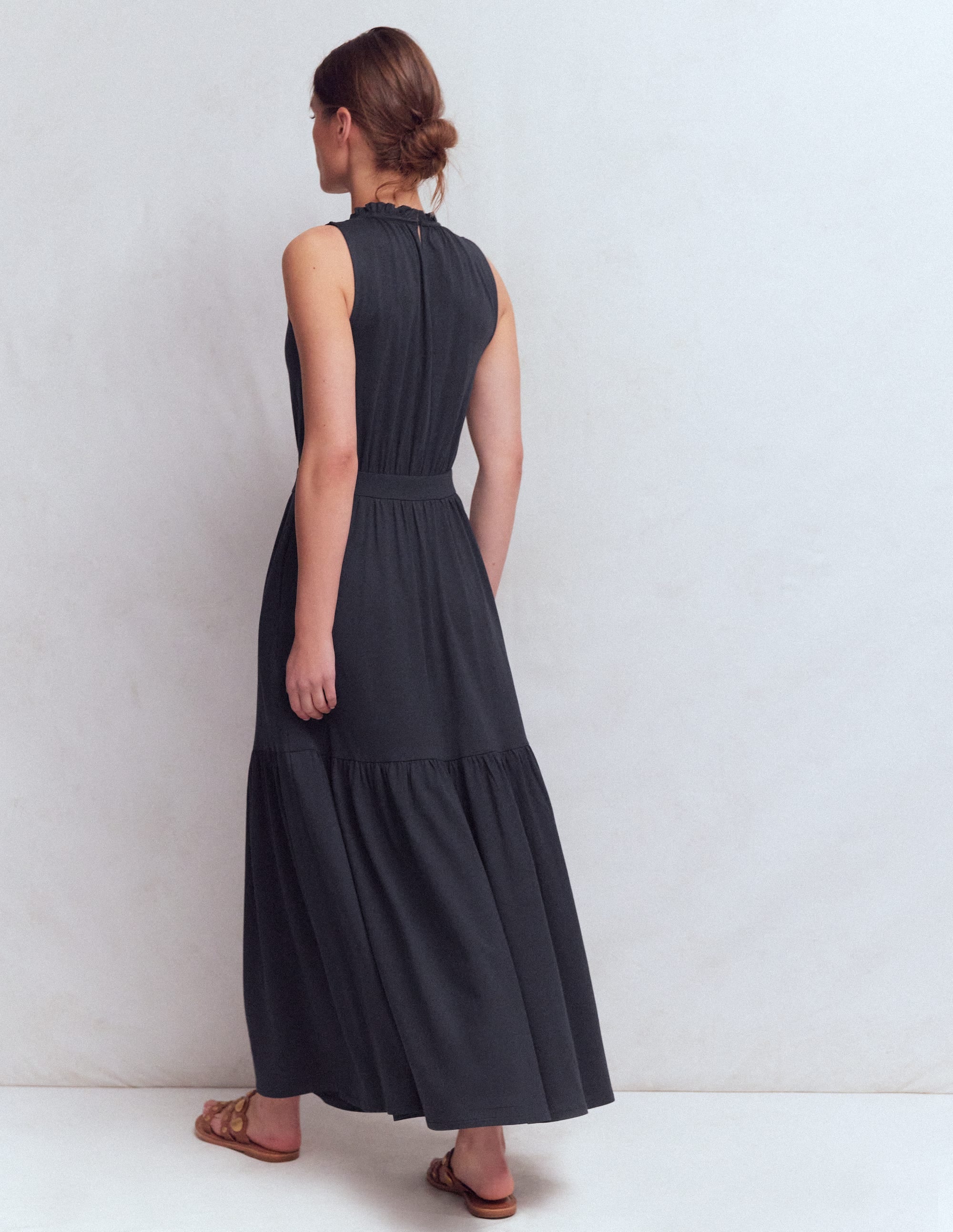 Camalie Jersey Maxi Dress-Navy