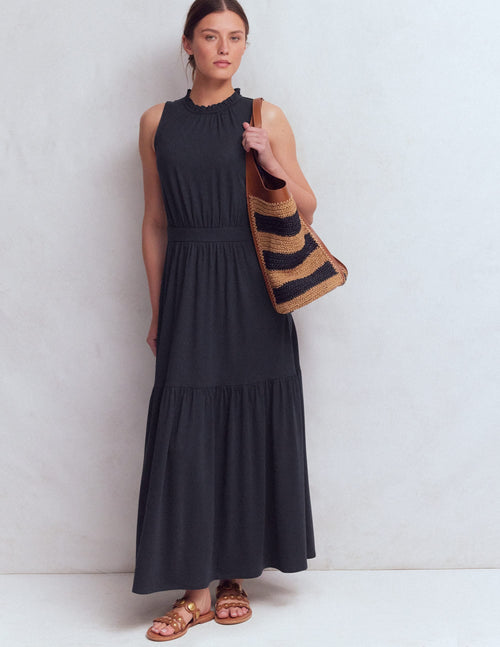 Camalie Jersey Maxi Dress-Navy