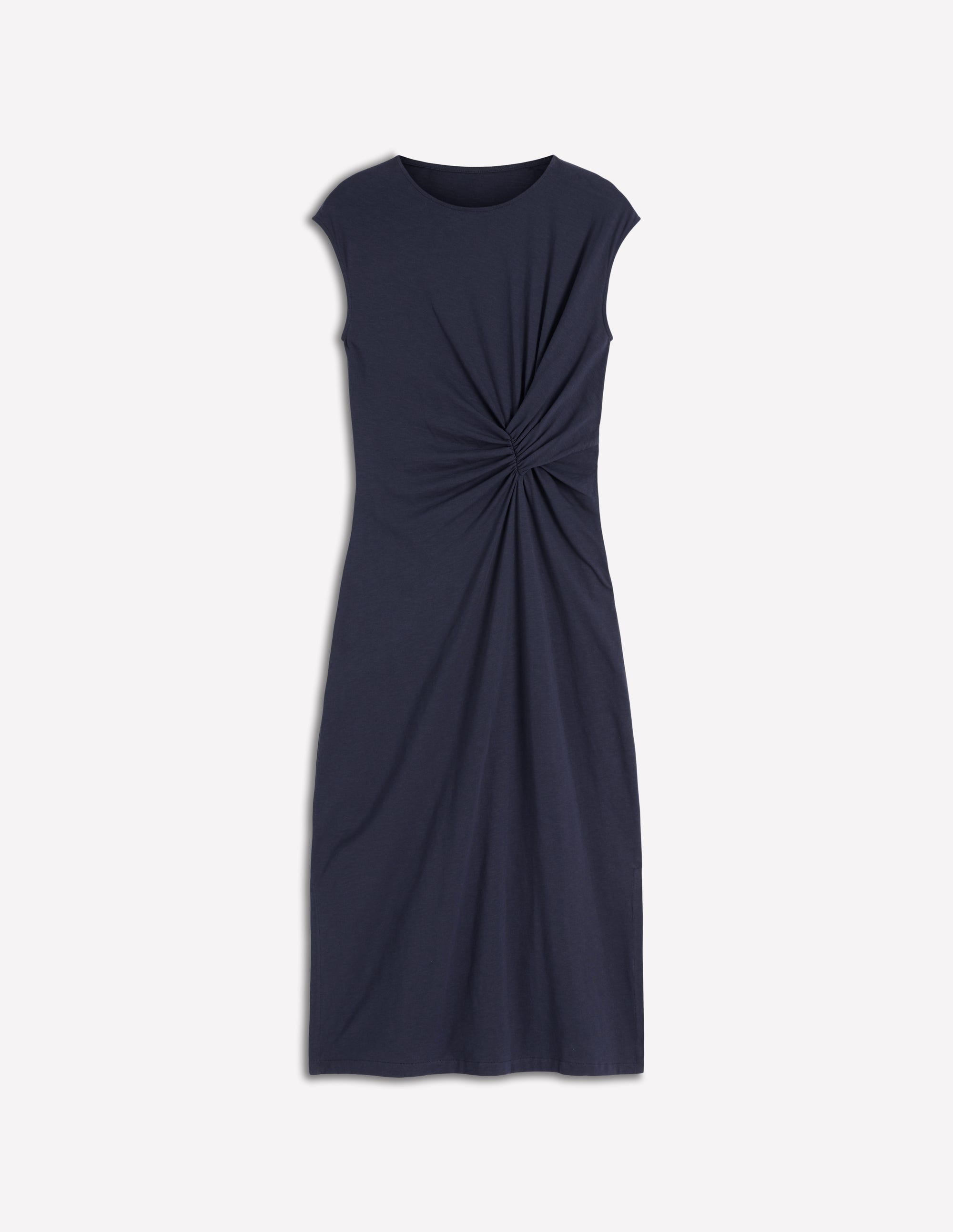 Delilah Twist Midi Dress-Navy
