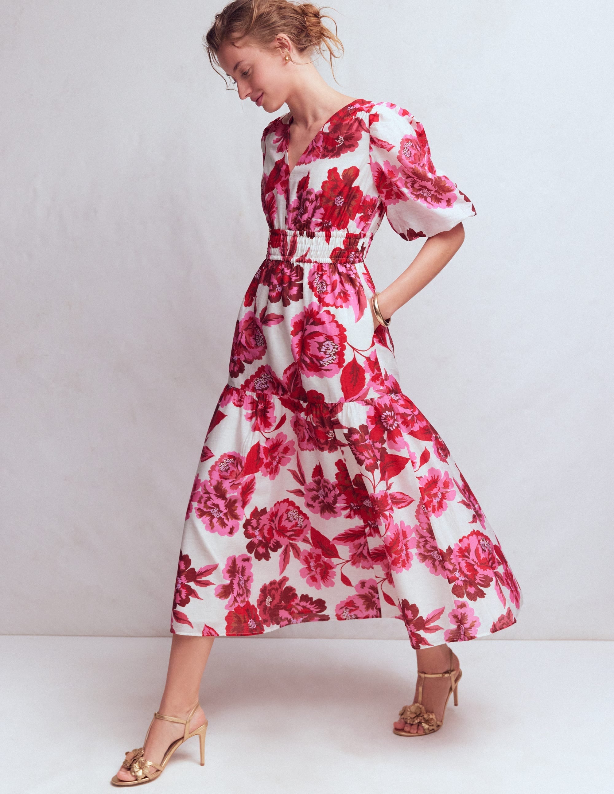 Irene Occasion Dress-Pink Opulent Blossom
